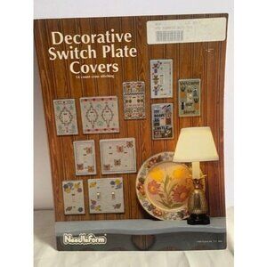Decorative Switch Plate Covers 14 Count Cross Stitch Pattern Book NeedleForm 198